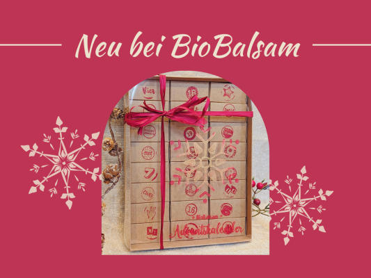 BioBalsam Manufaktur Adventskalender 2023 - Jetzt neu und stark limitiert: Manufaktur Naturkosmetik Adventskalender bei BioBalsam