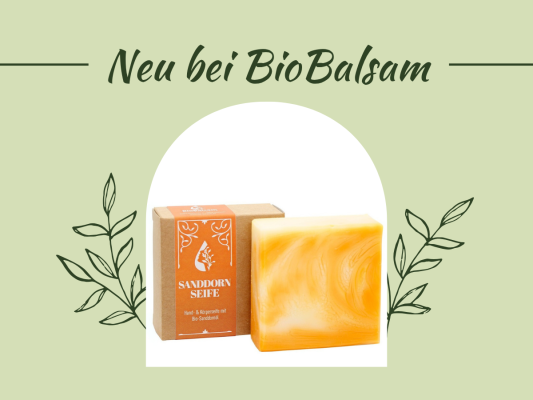 Neu: Sanddorn Seife aus der BioBalsam Manufaktur - Sanddornseife kaufen aus der BioBalsam Manufaktur