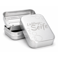 Seifendose aus Aluminium 3-teilig