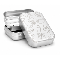 Seifendose aus Aluminium 3-teilig